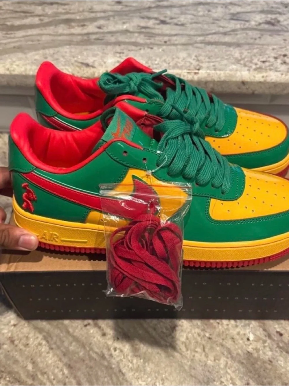 LIL YACHTY X AIR FORCE 1 LOW 'CONCRETE BOYS - LUCKY GREEN'